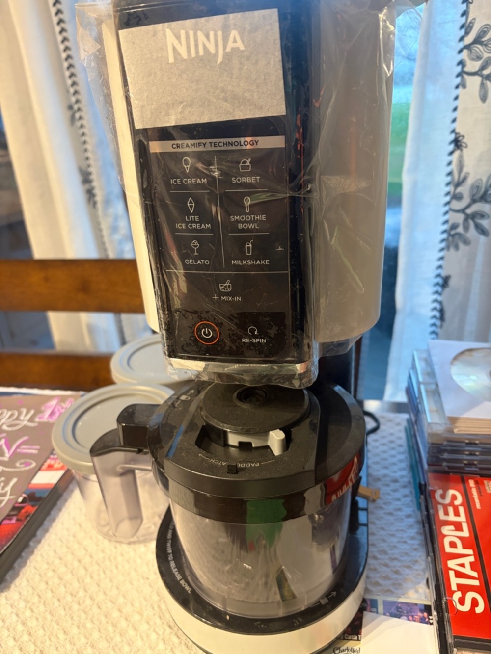Like New Ninja Ice Cream Maker (NC301WH)